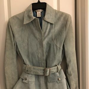 Blue Suede Coat/Jacket